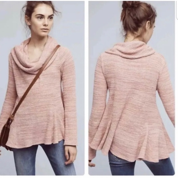 ANTHROPOLOGIE POSTMARK Cowl Neck Sweater Size S - Picture 1 of 6